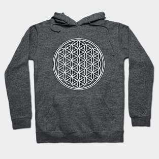 White Flower of life Hoodie